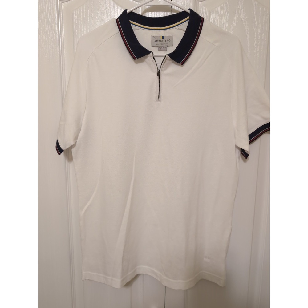 Larsson & Co. Polo Shirt Premium Cotton 1/4 Zip Men's S